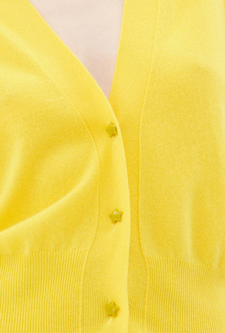 Odeeh Light Cashmere Cardigan, Canary Yellow Kostenloser Versand international