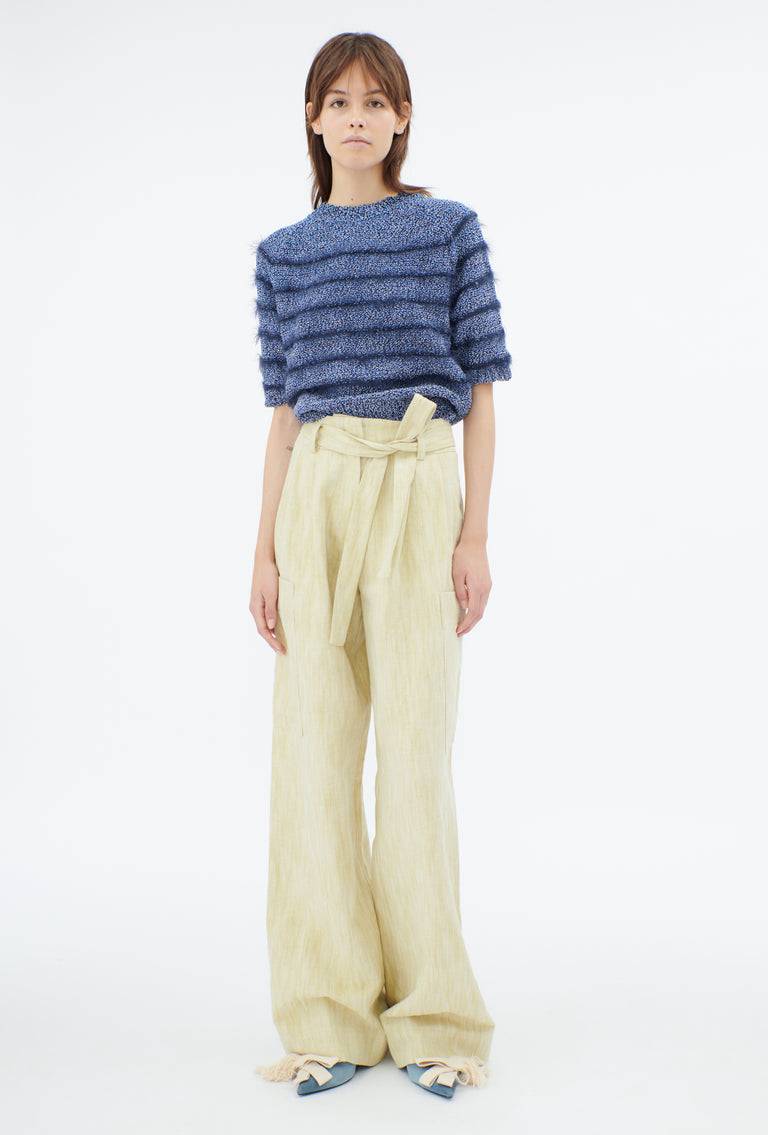 Odeeh Hairy Moulinè Pullover, Fayence im Angebot