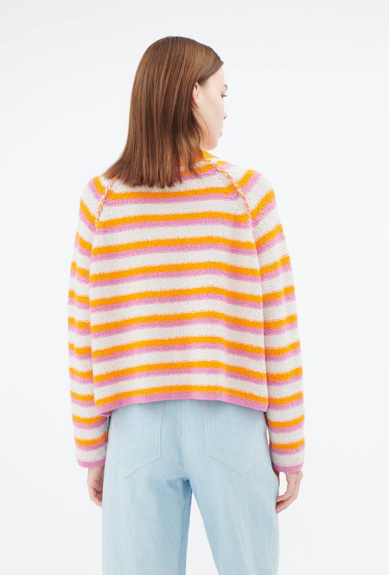 Odeeh Lido Stripe Pullover, Powder Auslauf