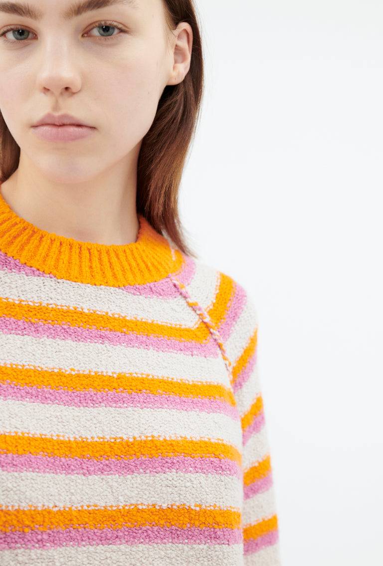 Odeeh Lido Stripe Pullover, Powder Auslauf