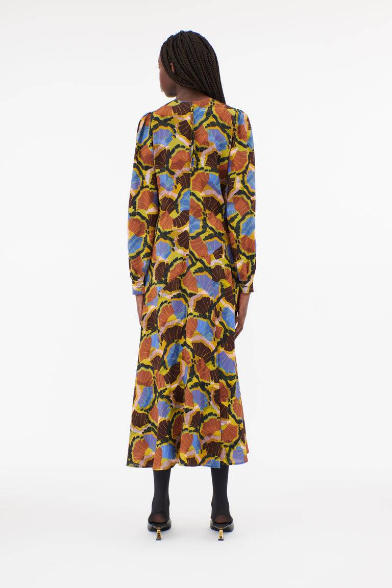 Odeeh Fans Kleid, Goldocker Fabrikverkauf