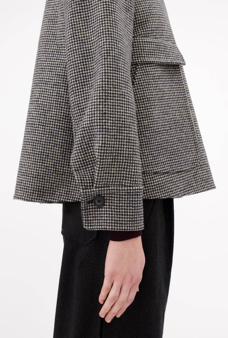 Odeeh Double Check "Made in Germany" Jacke, Black White Verkauf
