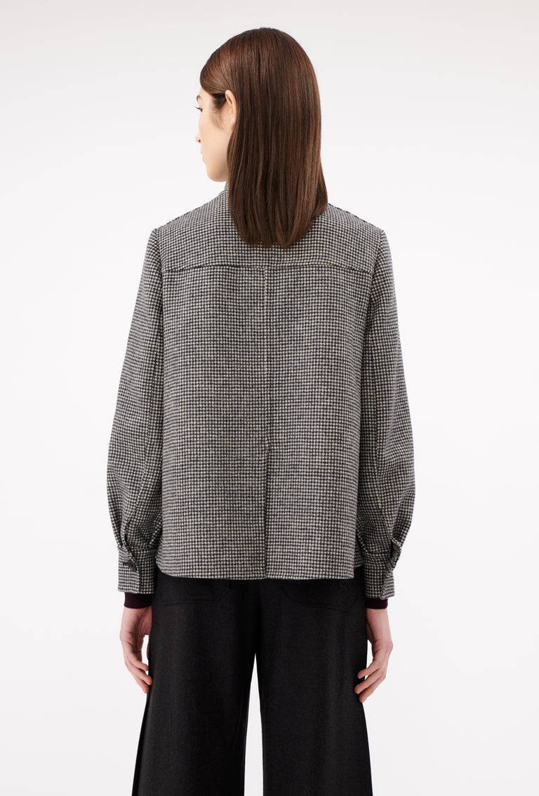 Odeeh Double Check "Made in Germany" Jacke, Black White Verkauf