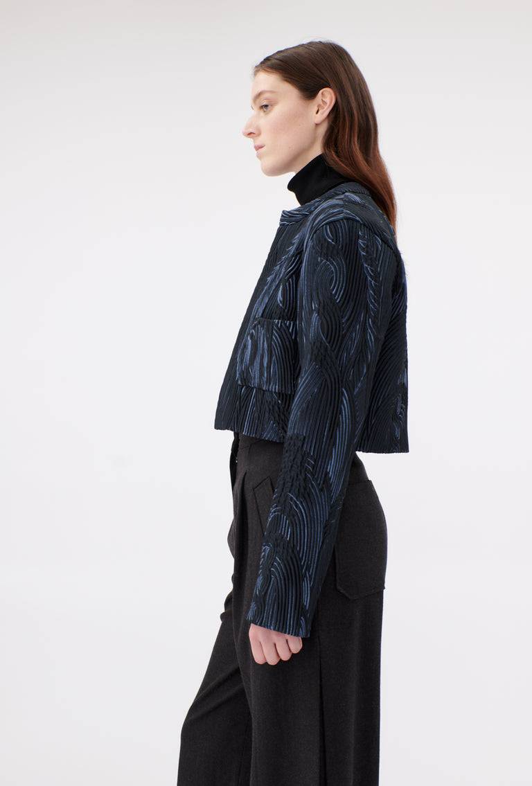 Odeeh Stretch Matelassè Jacke, Ink Schlussverkauf
