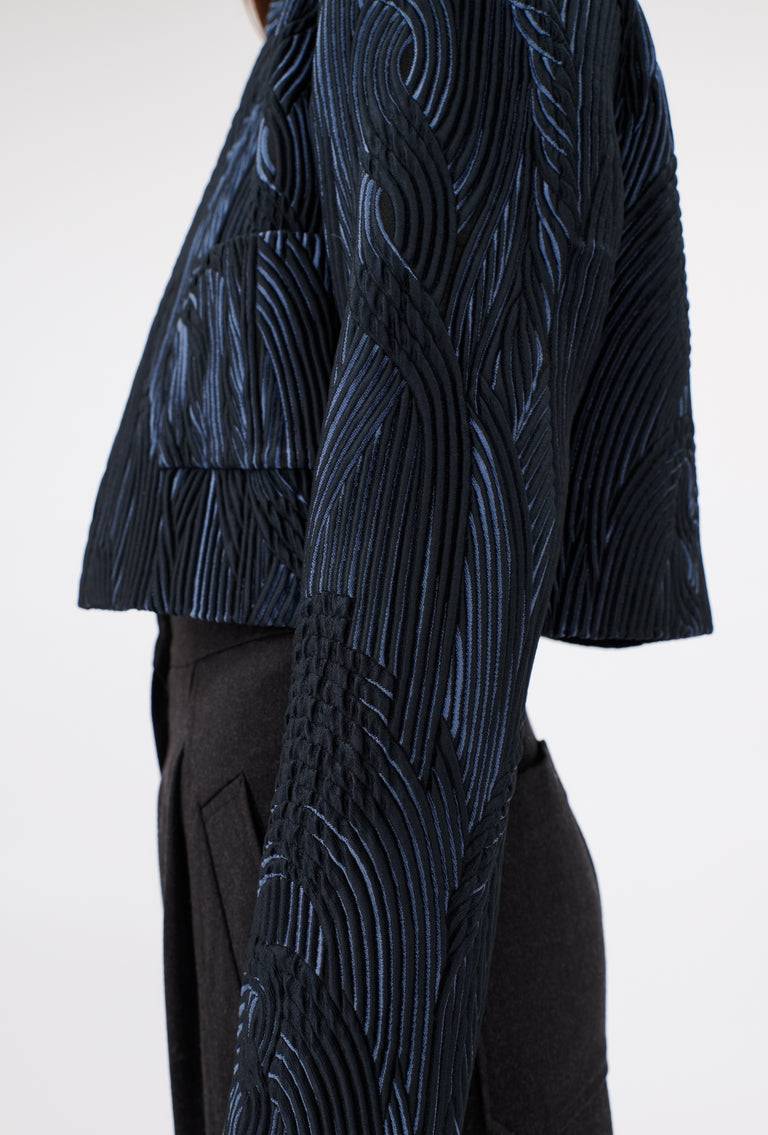 Odeeh Stretch Matelassè Jacke, Ink Schlussverkauf