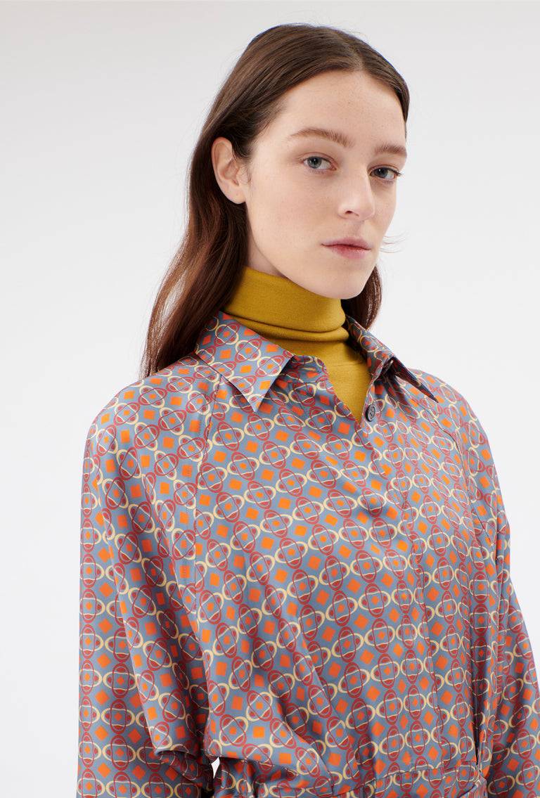 Odeeh Ovals & Squares Kleid, Stone Günstiger Verkauf