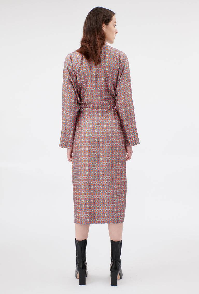 Odeeh Ovals & Squares Kleid, Stone Günstiger Verkauf