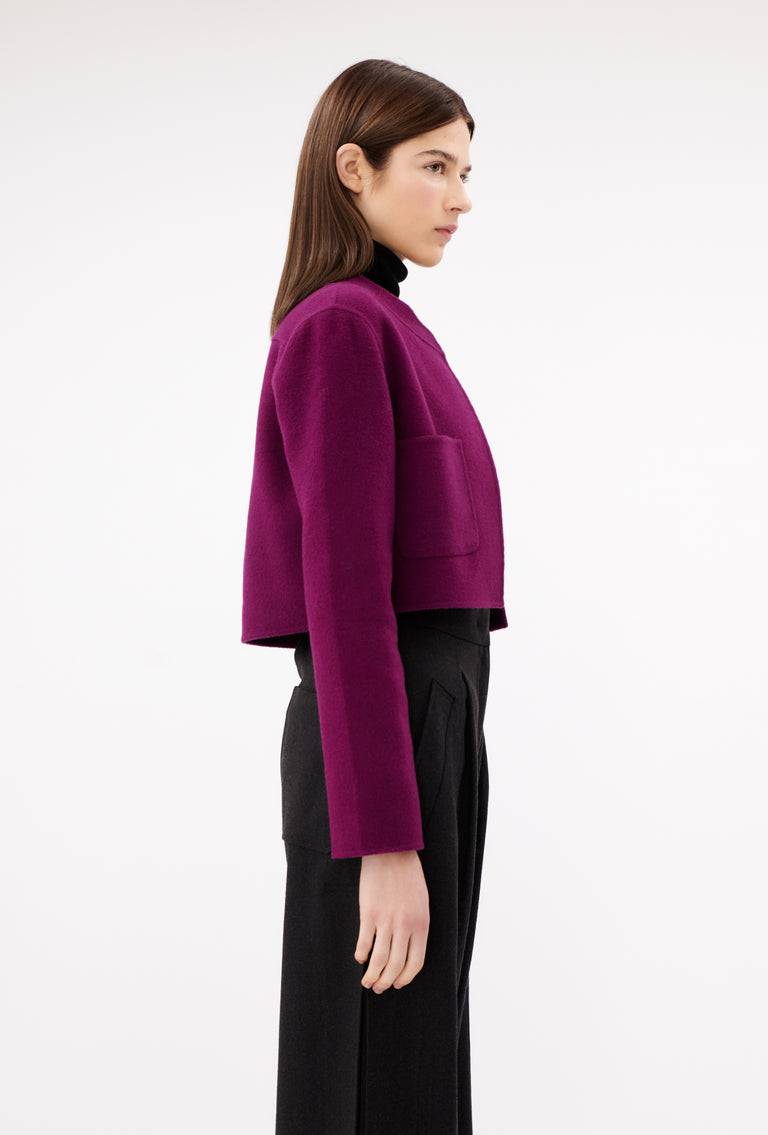 Odeeh Double Face Cashmere-Wool Jacke, Cyclamen Fabrikverkauf
