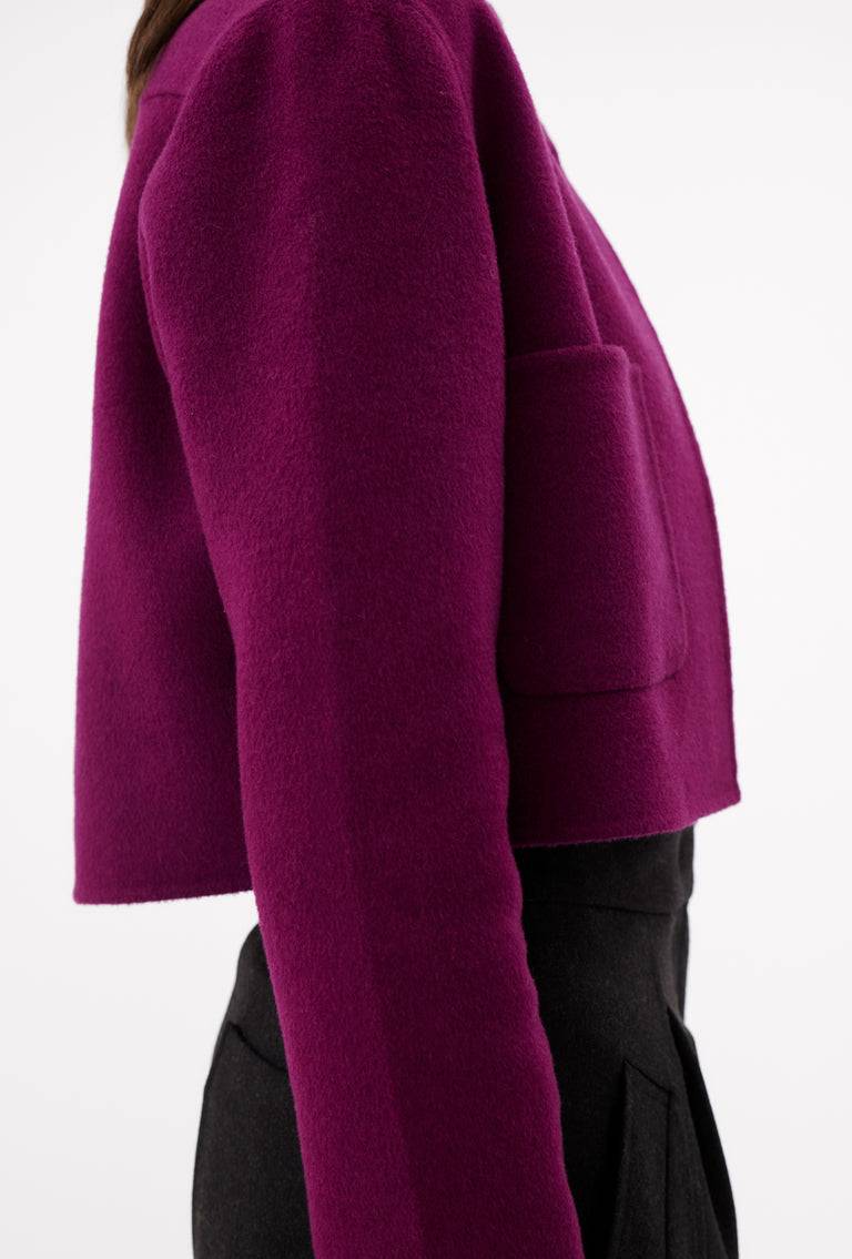 Odeeh Double Face Cashmere-Wool Jacke, Cyclamen Fabrikverkauf