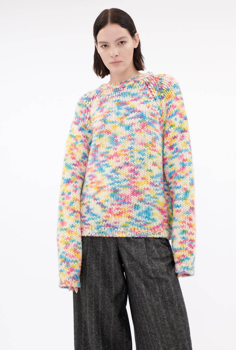 Odeeh Multicolor Printed Wool Pullover, Candy Meist gekauft
