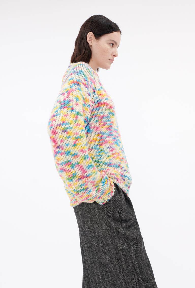 Odeeh Multicolor Printed Wool Pullover, Candy Meist gekauft