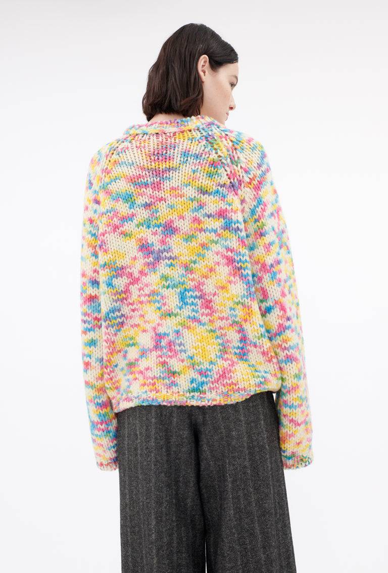 Odeeh Multicolor Printed Wool Pullover, Candy Meist gekauft