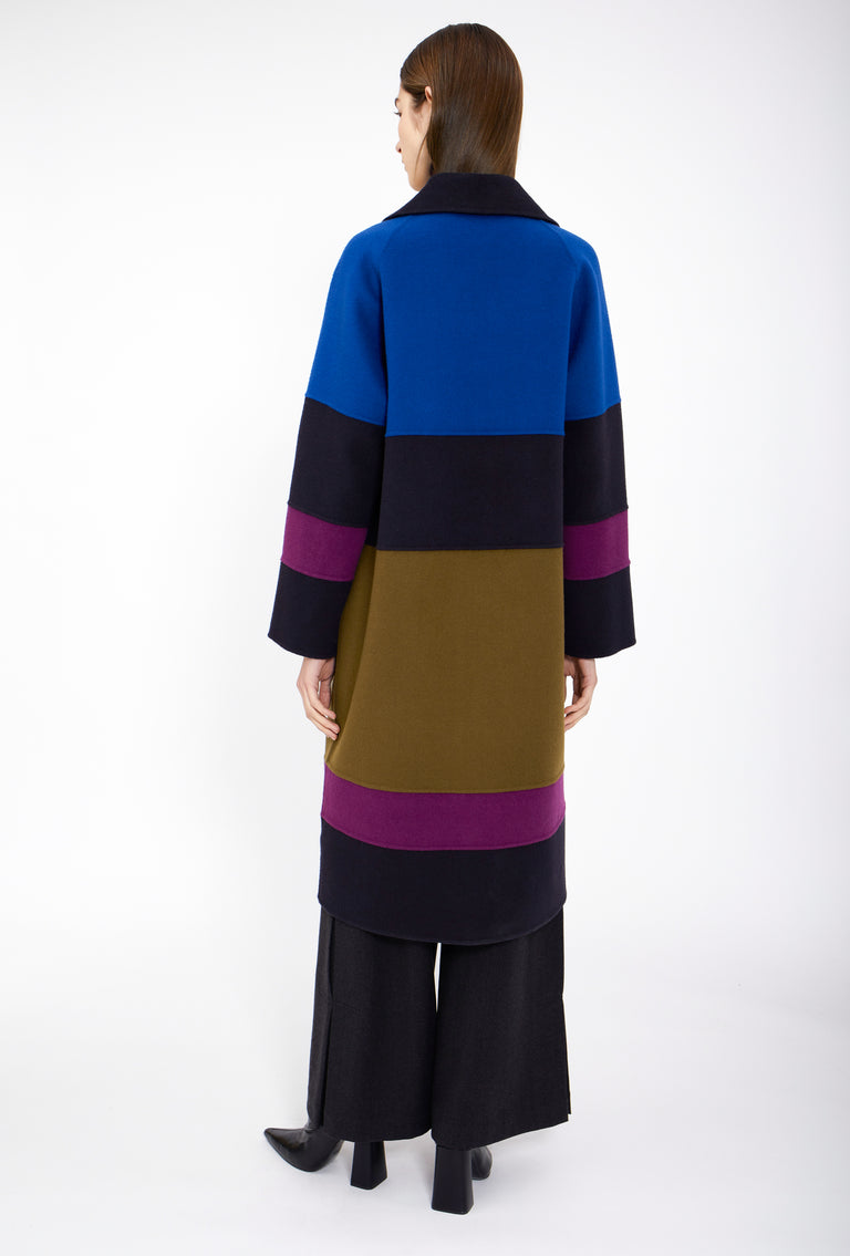 Odeeh Double Face Cashmere-Wool Mantel, Multicolor Outlet