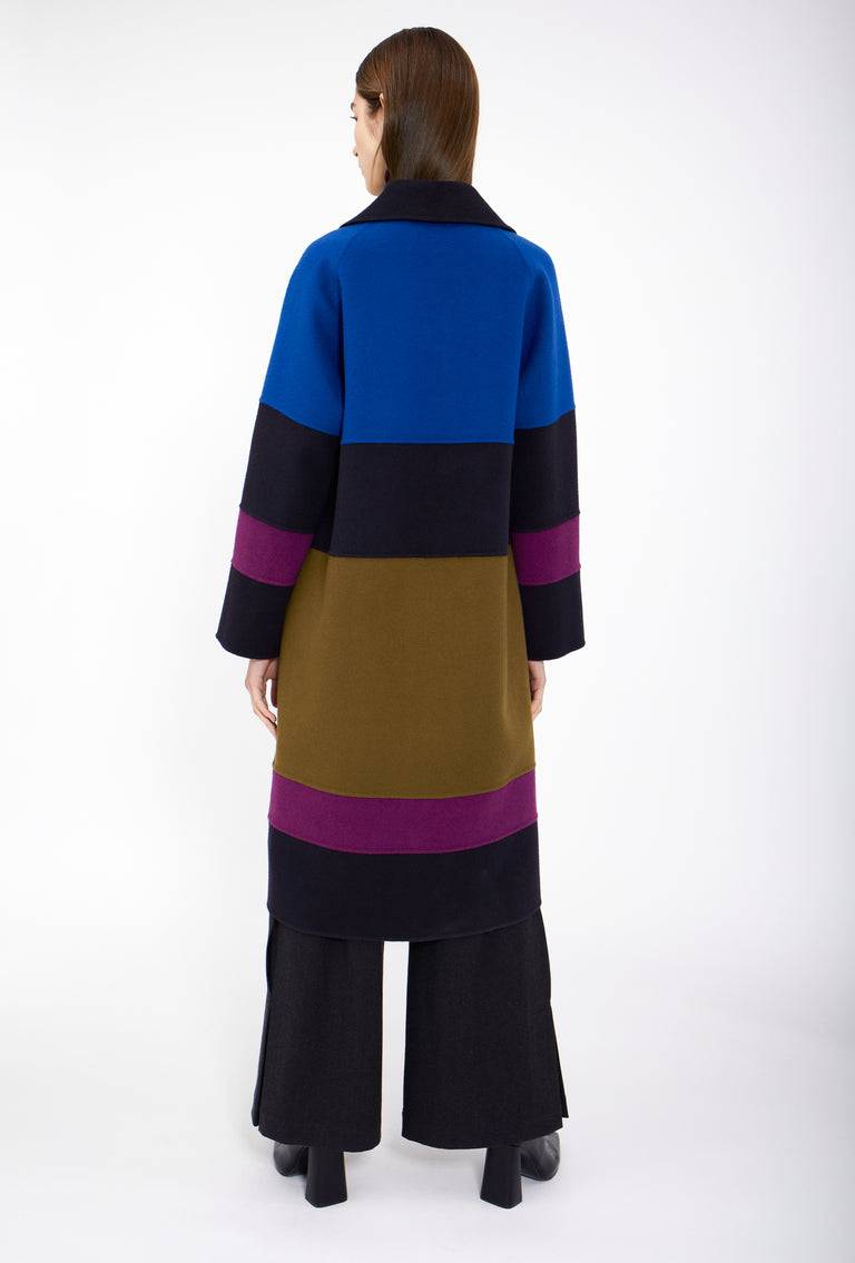 Odeeh Double Face Cashmere-Wool Mantel, Multicolor Outlet