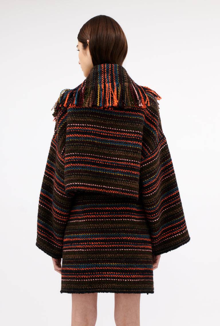 Odeeh Multicolor Stripe Jacke, Charcoal Hotsell