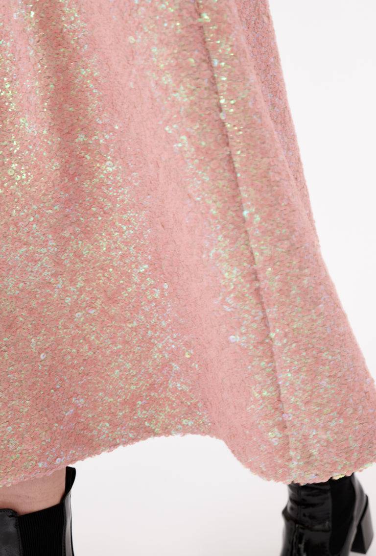 Odeeh Terry Sequins Rock, Rosé Schlussverkauf
