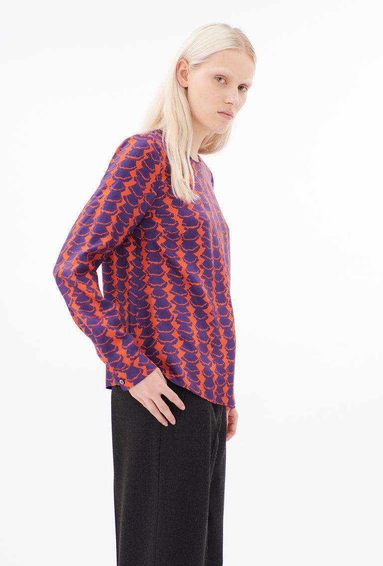 Odeeh Mini Drapings Bluse, Mandarin Muttertagsangebot