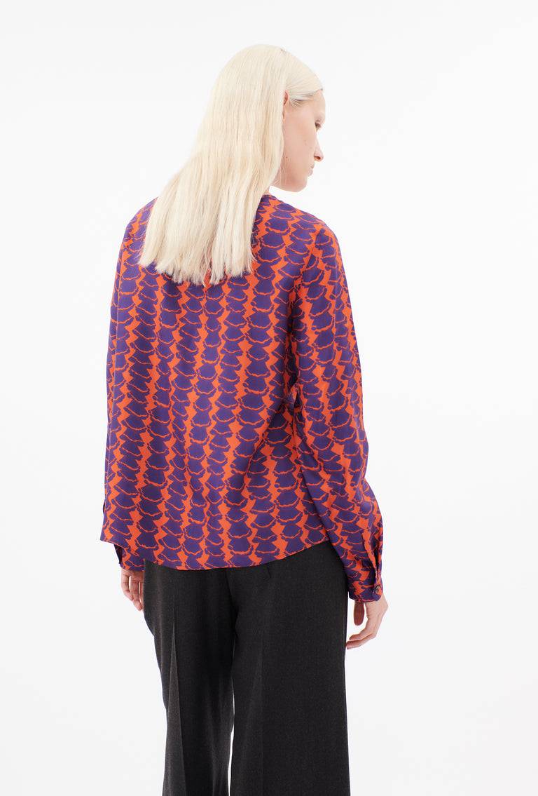 Odeeh Mini Drapings Bluse, Mandarin Muttertagsangebot