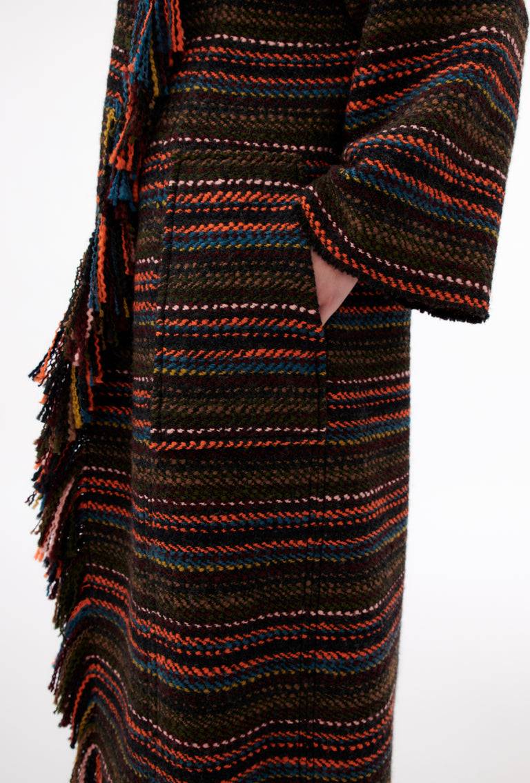 Odeeh Multicolor Stripe Mantel, Charcoal Meist gekauft