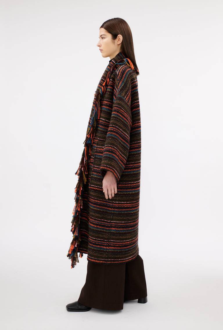 Odeeh Multicolor Stripe Mantel, Charcoal Meist gekauft