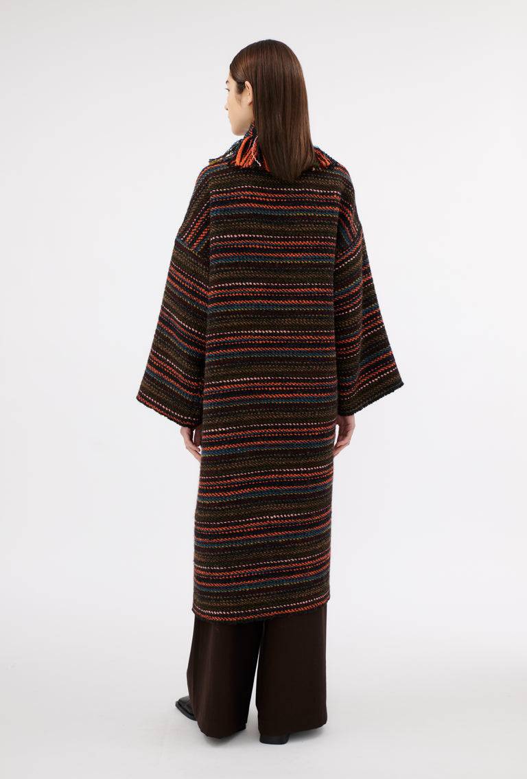 Odeeh Multicolor Stripe Mantel, Charcoal Meist gekauft