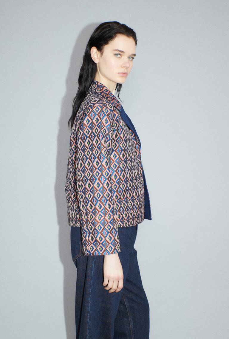 Odeeh Ethno Rhombs Jacke, Sapphire Meist gekauft