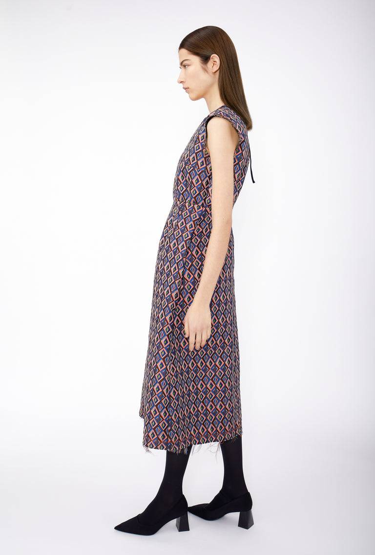 Odeeh Ethno Rhombs Kleid, Sapphire Online
