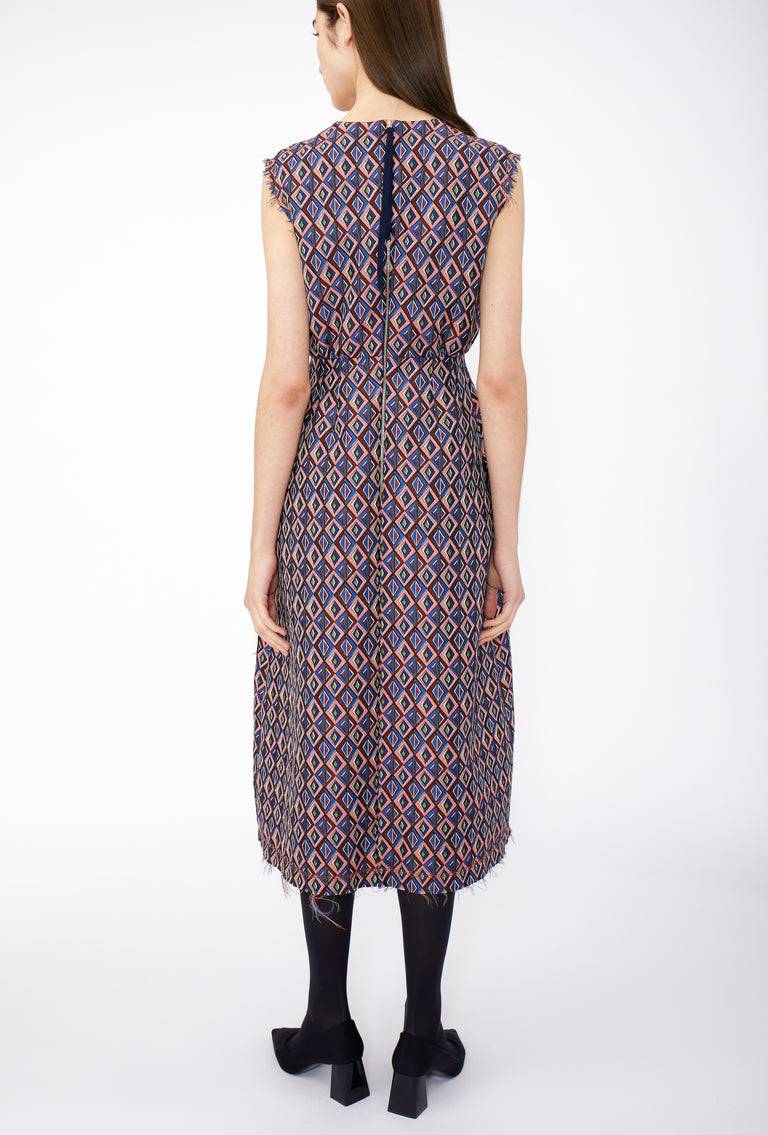 Odeeh Ethno Rhombs Kleid, Sapphire Online