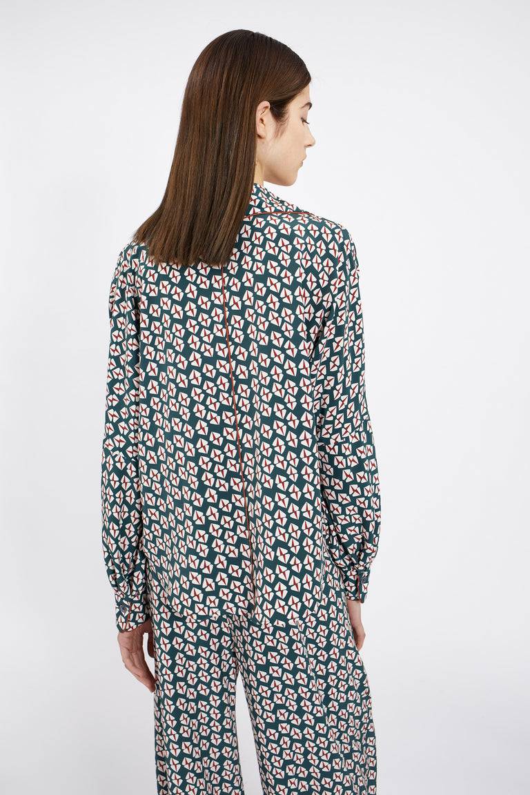Odeeh Prisms Bluse, Juniper Auslauf