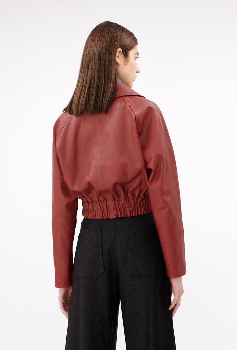 Odeeh Lamb Nappa Jacke , Tizian Red Auslauf