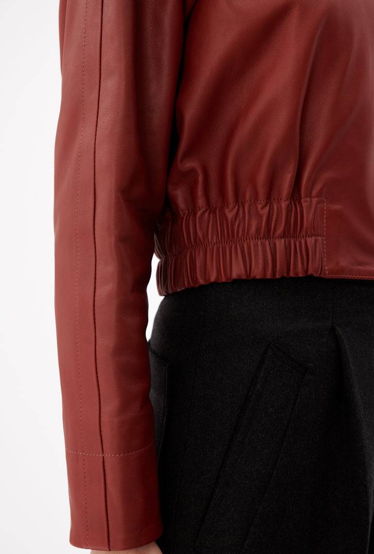 Odeeh Lamb Nappa Jacke , Tizian Red Auslauf