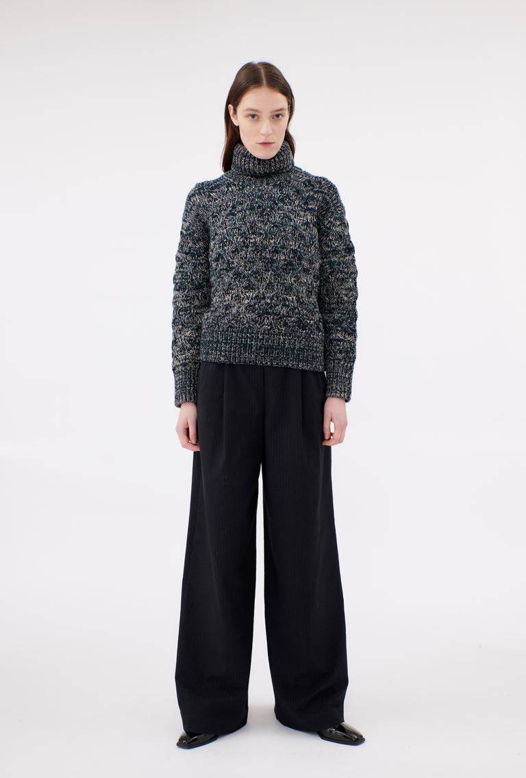 Odeeh Cash-Wool-Mouline Pullover, Juniper Hotsell