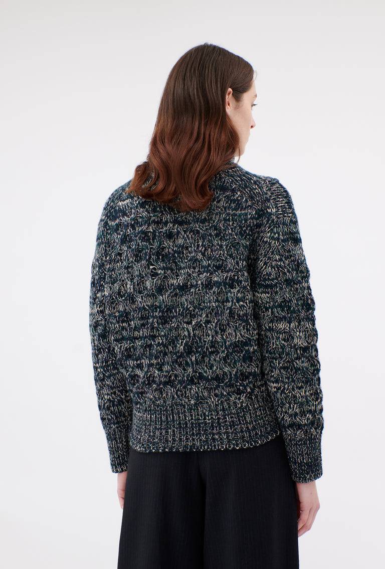 Odeeh Cash-Wool-Mouline Pullover, Juniper Hotsell