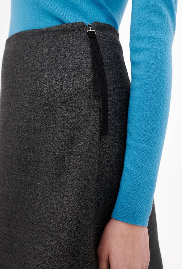 Odeeh Savile Row Wool Pique Rock, Charcoal Kostenloser Versand international
