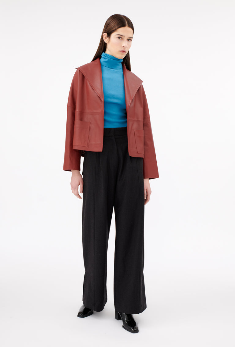 Odeeh Lamb Nappa Jacke, Tizian Red Schlussverkauf
