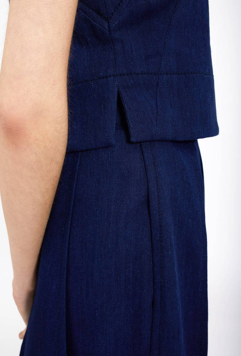 Odeeh Stretch Denim Shirt, Marine Auslauf