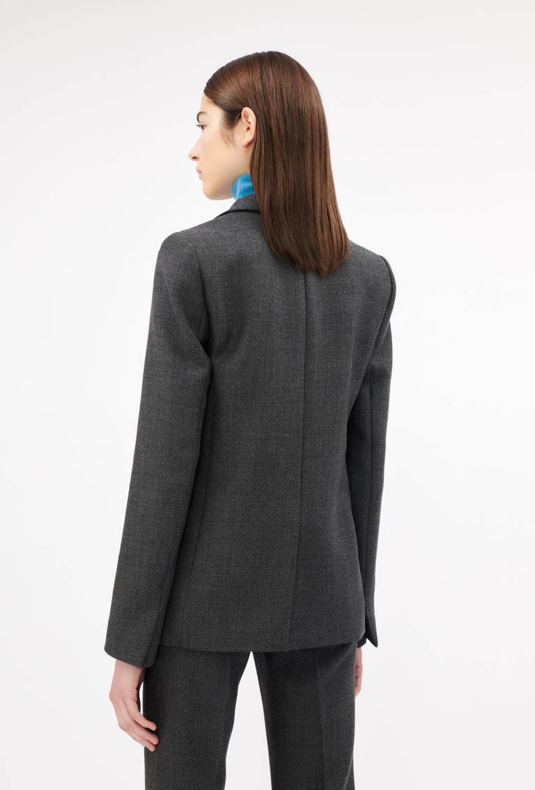 Odeeh Savile Row Wool Pique Blazer, Charcoal Angebote