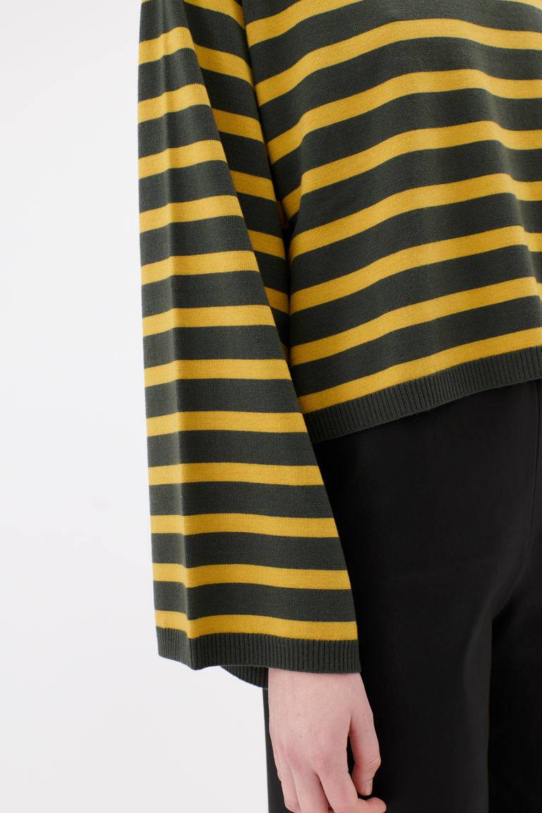 Odeeh Merino Extrafein Pullover, Dark Olive Auslauf
