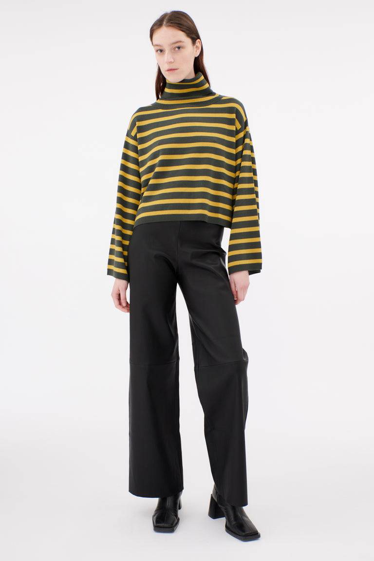 Odeeh Merino Extrafein Pullover, Dark Olive Auslauf