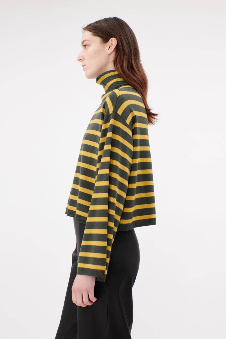 Odeeh Merino Extrafein Pullover, Dark Olive Auslauf