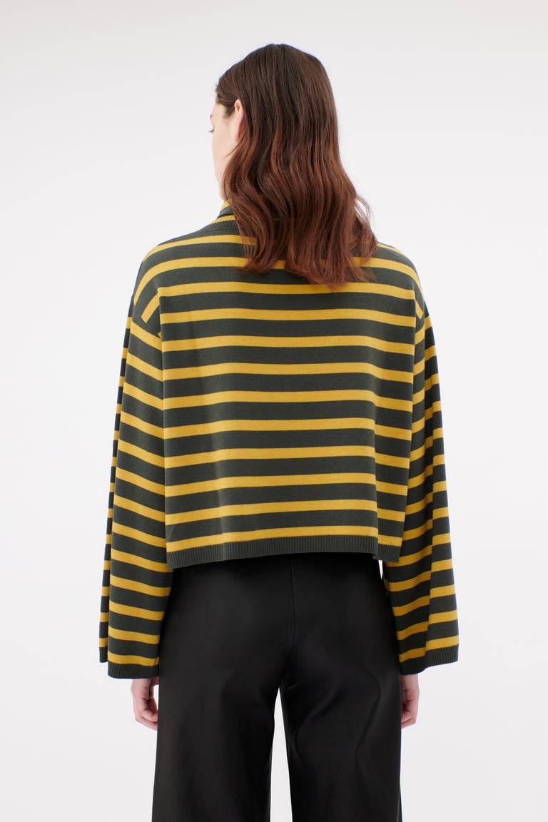 Odeeh Merino Extrafein Pullover, Dark Olive Auslauf
