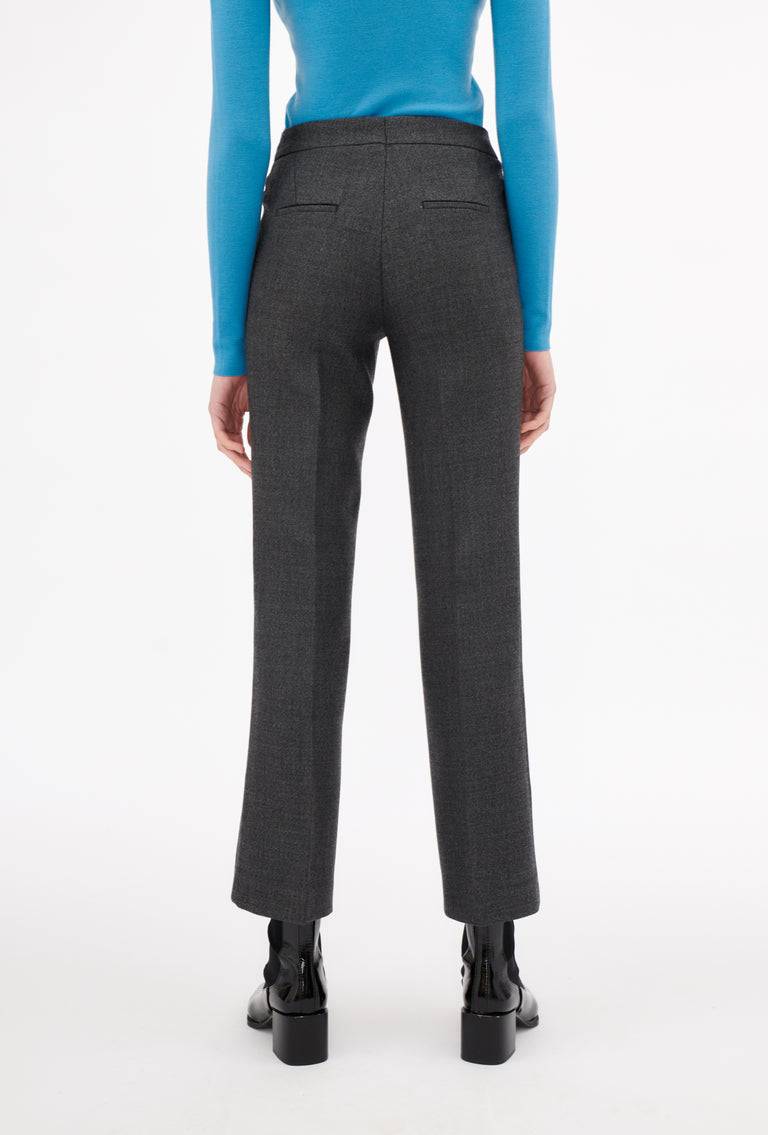 Odeeh Savile Row Wool Pique Hose, Charcoal Günstiger Verkauf