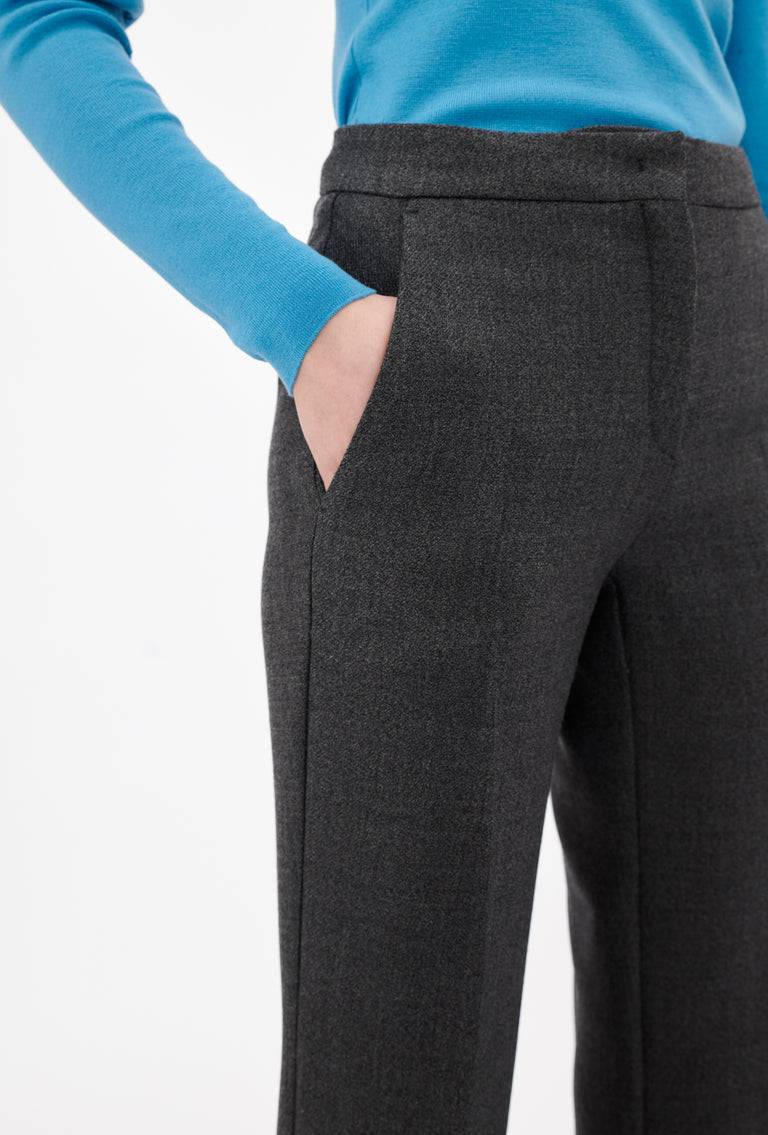 Odeeh Savile Row Wool Pique Hose, Charcoal Günstiger Verkauf