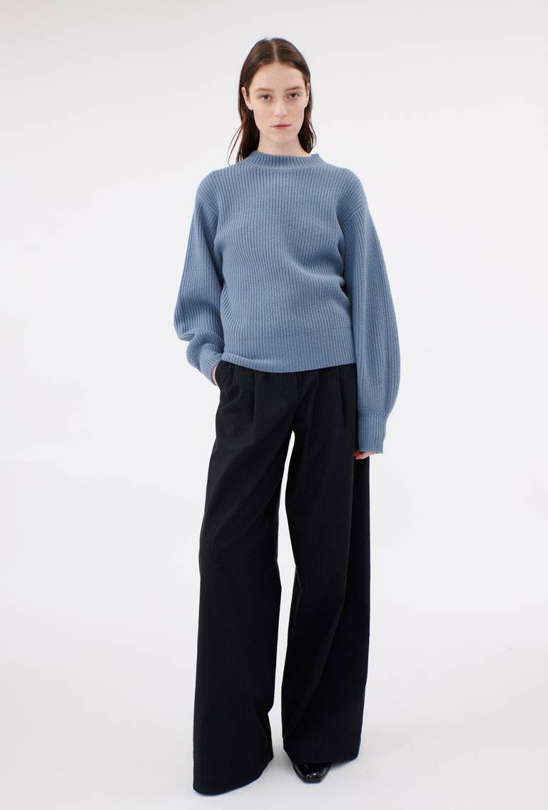 Odeeh Cash-Wool-Mix Pullover, Frosty Blue Online