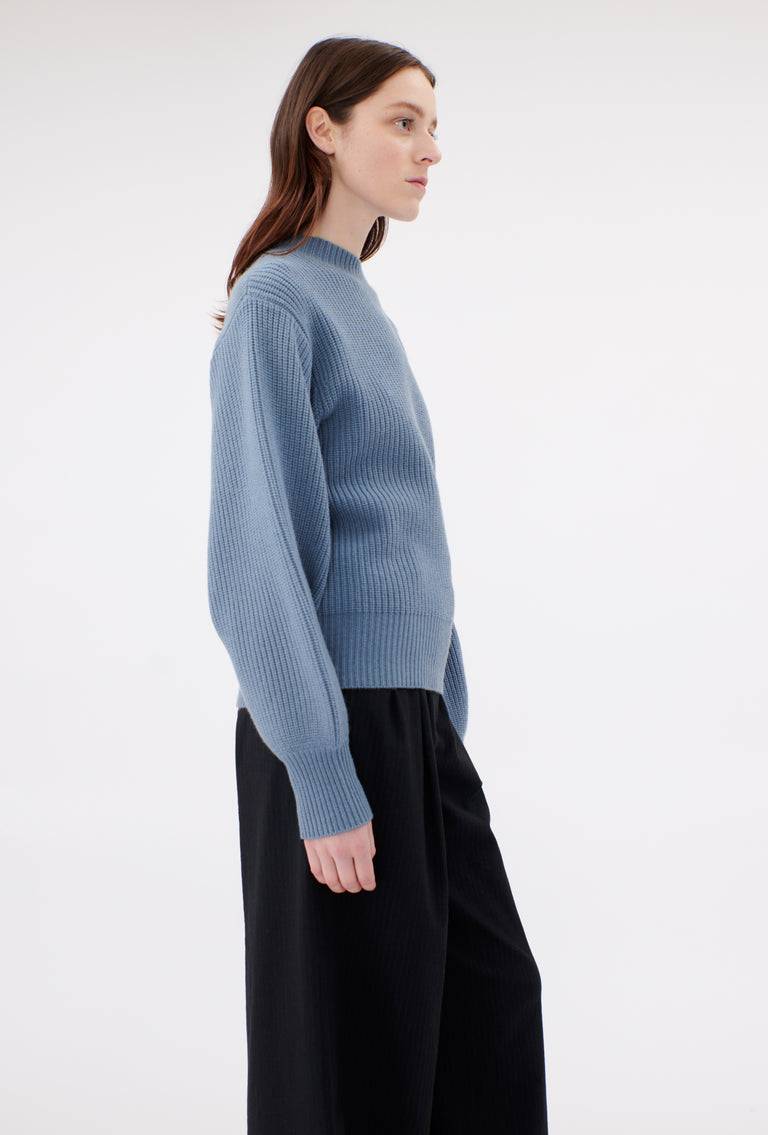 Odeeh Cash-Wool-Mix Pullover, Frosty Blue Online