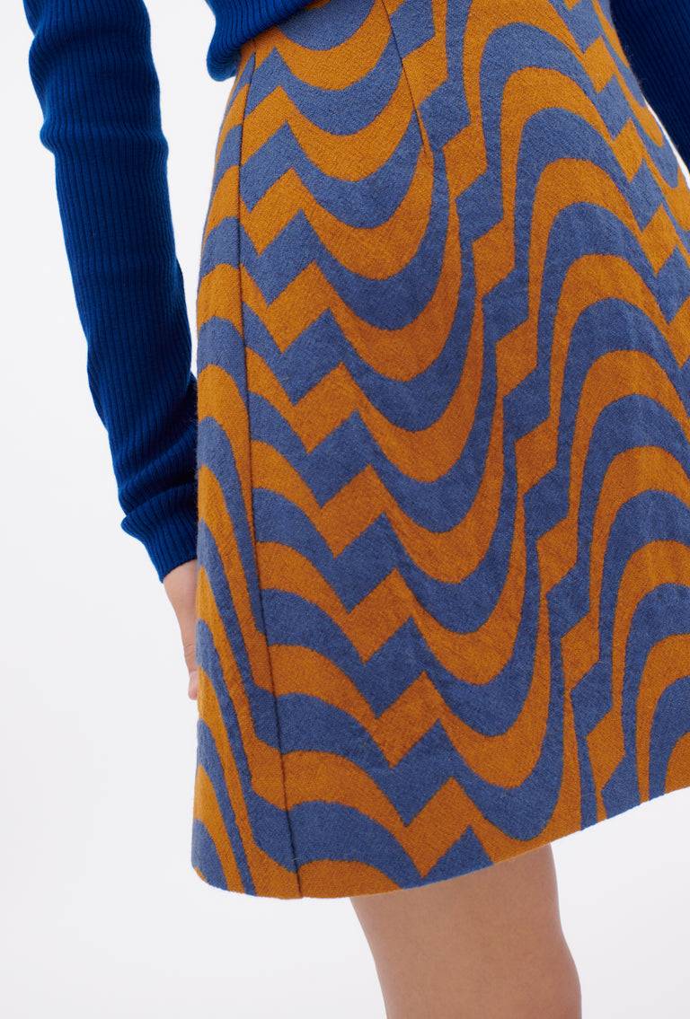 Odeeh Abstract Waves Rock, Dark Cobalt Schlussverkauf