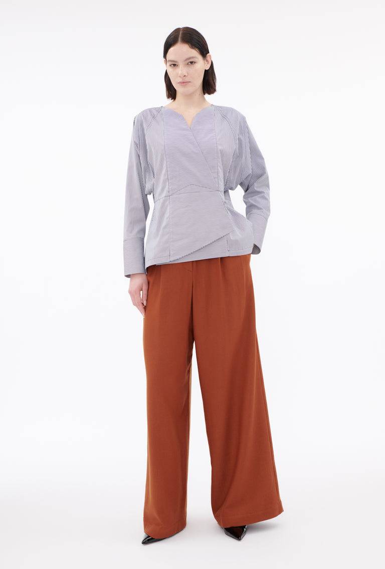 Odeeh Stripes Bluse, Navy White Hotsell