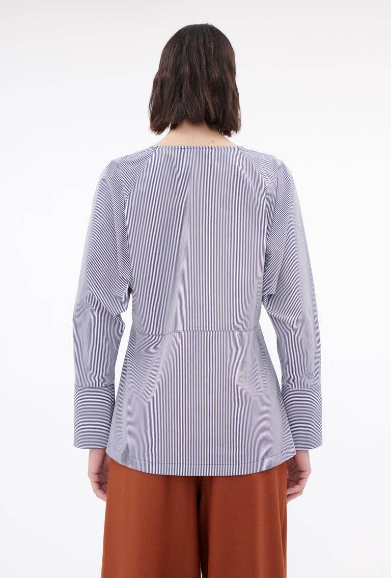 Odeeh Stripes Bluse, Navy White Hotsell
