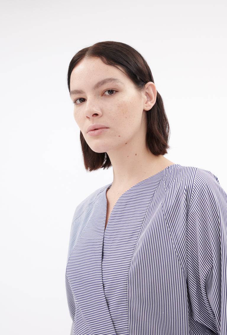 Odeeh Stripes Bluse, Navy White Hotsell