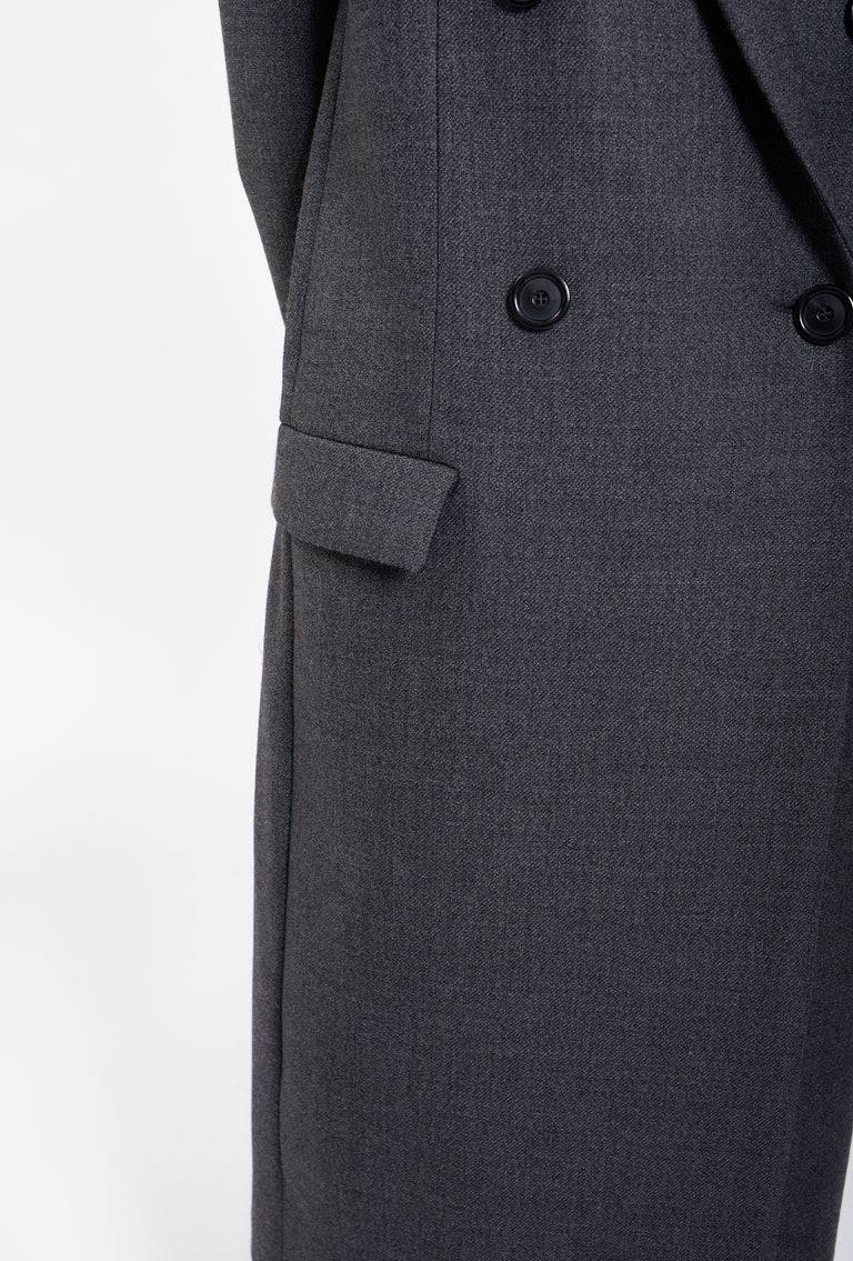 Odeeh Savile Row Wool Pique Mantel, Charcoal Günstiger Verkauf